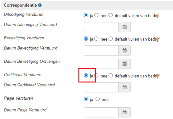 ChainWise correspondentie cursusplanner