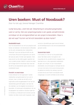 Uren boeken: Must of noodzaak?