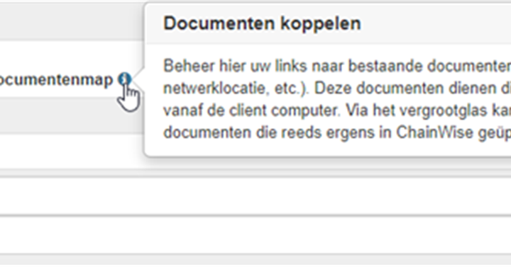 Algemeen: Documenten links met omschrijving