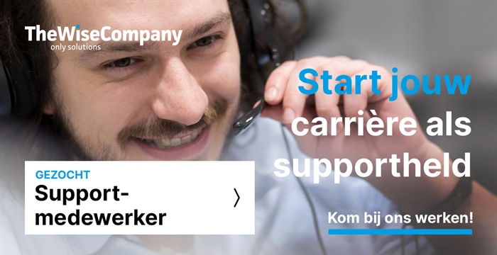 Word jij onze supportmedewerker?
