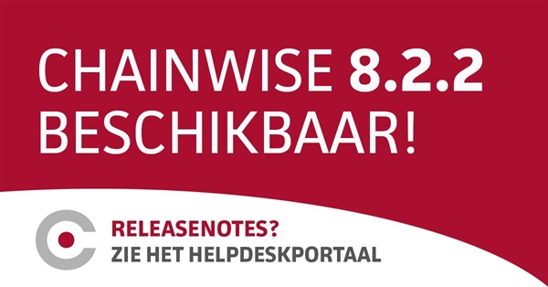 ChainWise versie 8.2.2 is beschikbaar.