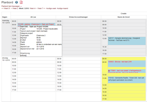 Nieuwe mogelijkheden drag&drop planbord