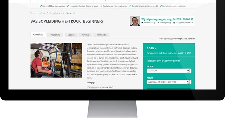 Online inschrijven ChainWise Cursusplanner